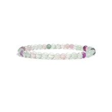 Load image into Gallery viewer, Genuine Rainbow Fluorite Gemstone Bracelet