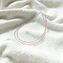 Load image into Gallery viewer, Double Strand Garnet &amp; Clear Quartz Gemstone Necklace