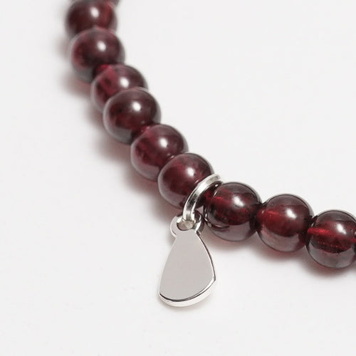 Genuine Garnet Gemstone Bracelet