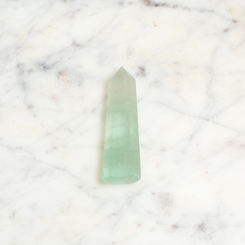 Genuine Green Fluorite Crystal Point