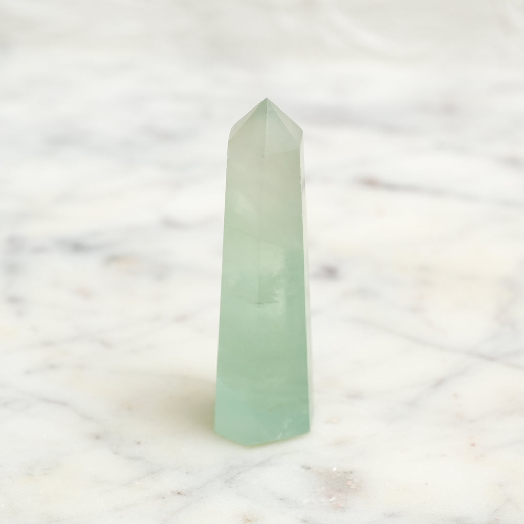 Genuine Green Fluorite Crystal Point