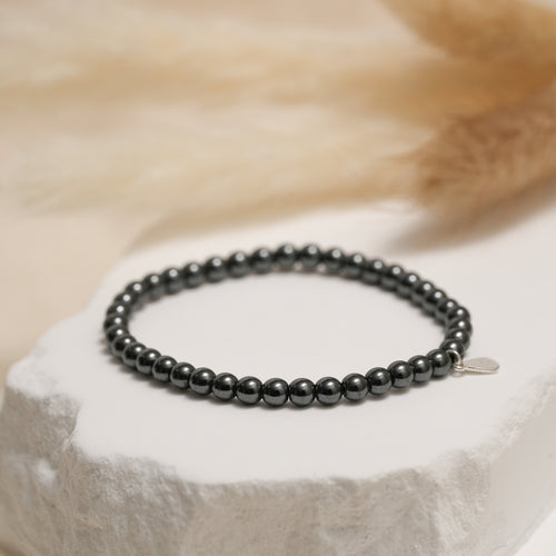 Genuine Hematite Gemstone Bracelet