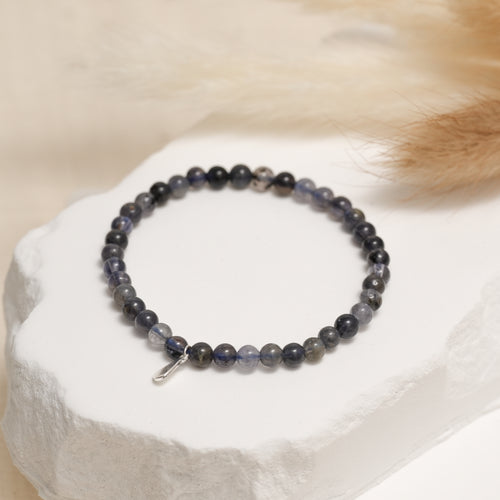 Genuine Iolite Gemstone Bracelet