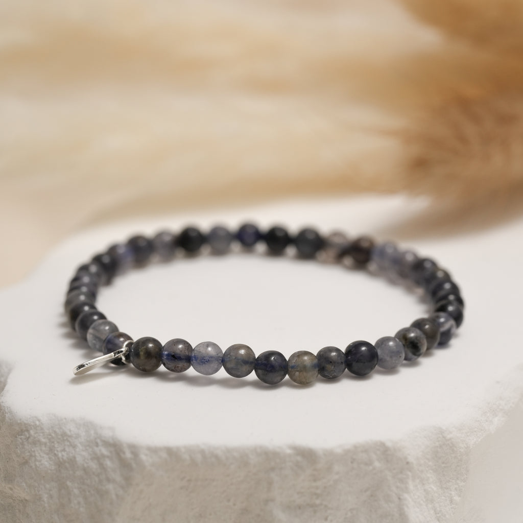Genuine Iolite Gemstone Bracelet