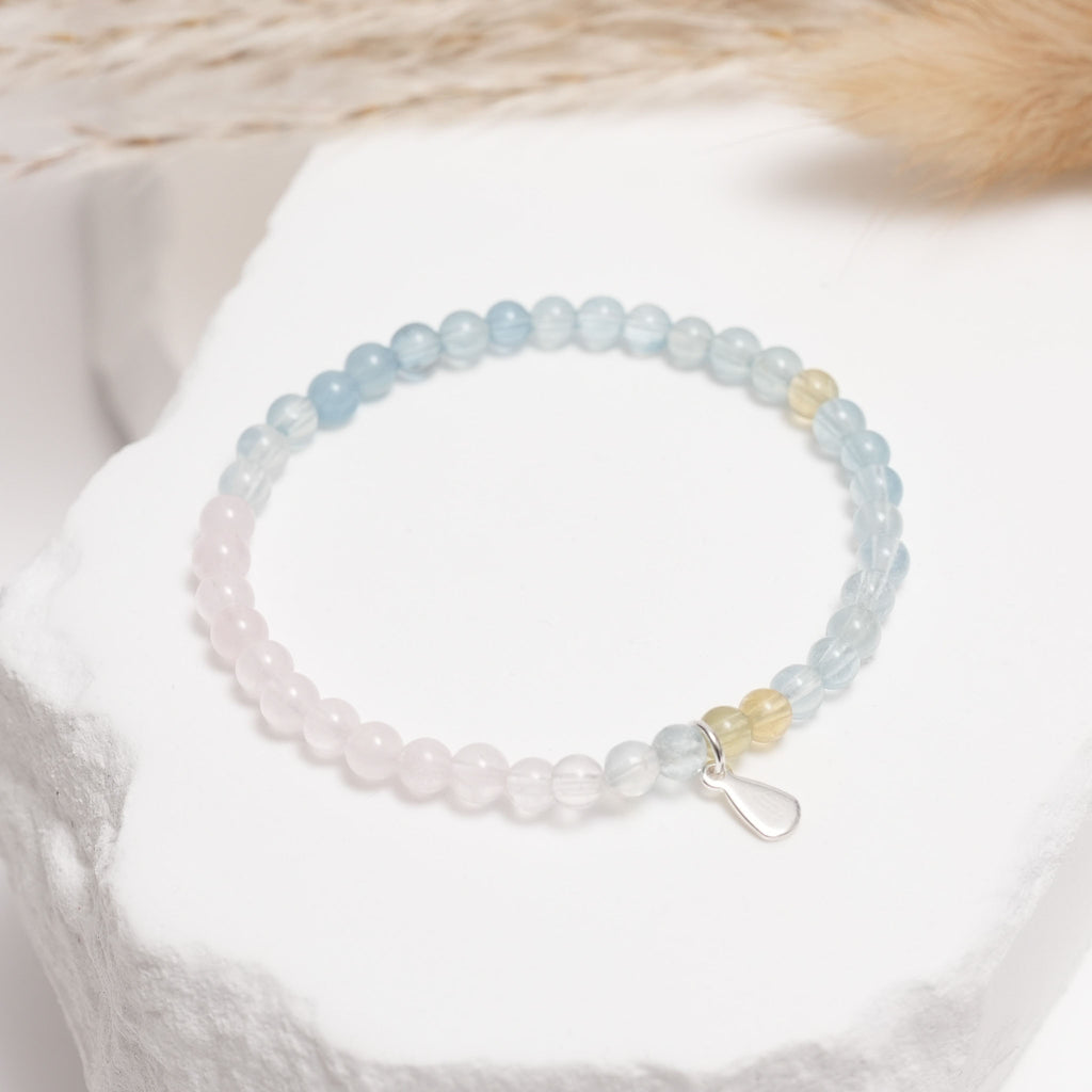 Genuine Morganite Gemstone Bracelet