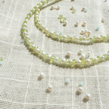 Double Strand Peridot & Pearl Necklace