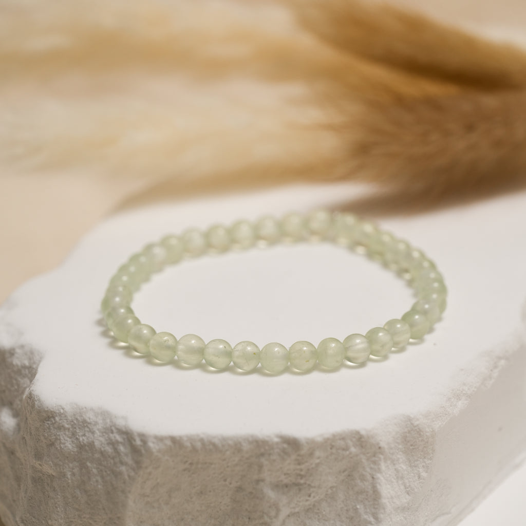 Genuine Prehnite Gemstone Bracelet