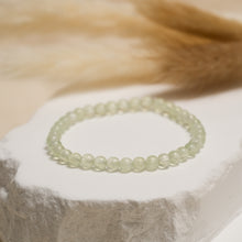Load image into Gallery viewer, Genuine Prehnite Gemstone Bracelet