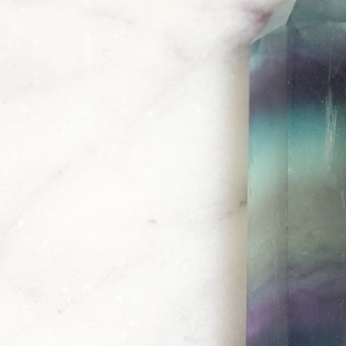 Genuine Rainbow Fluorite Crystal Point