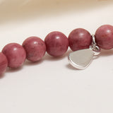 Genuine Rhodonite Gemstone Bracelet