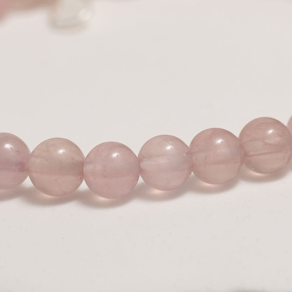 Genuine Madagascar Rose Quartz Gemstone Bracelet