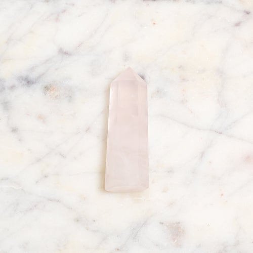 Genuine Rose Quartz Crystal Point