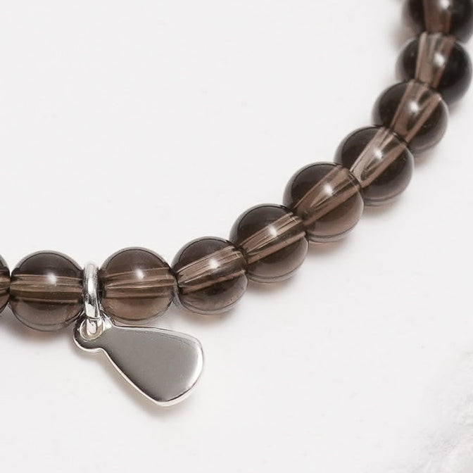 Genuine Smoky Quartz Gemstone Bracelet
