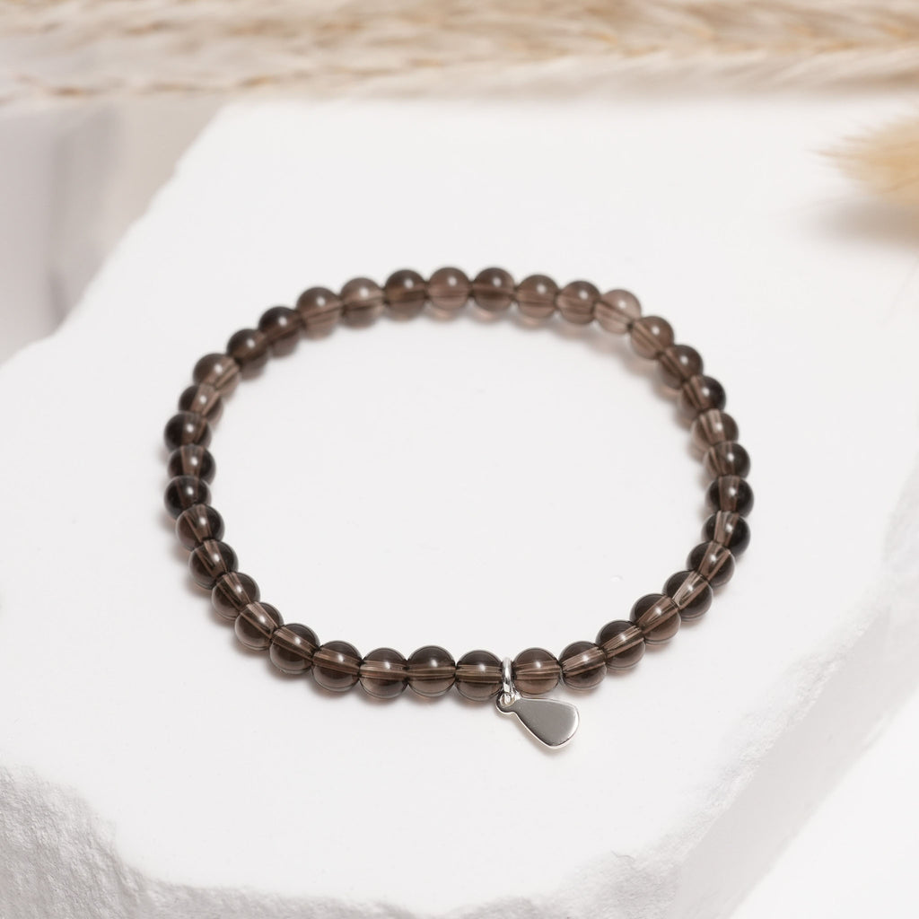 Genuine Smoky Quartz Gemstone Bracelet