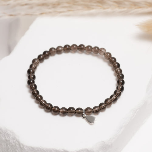 Genuine Smoky Quartz Gemstone Bracelet