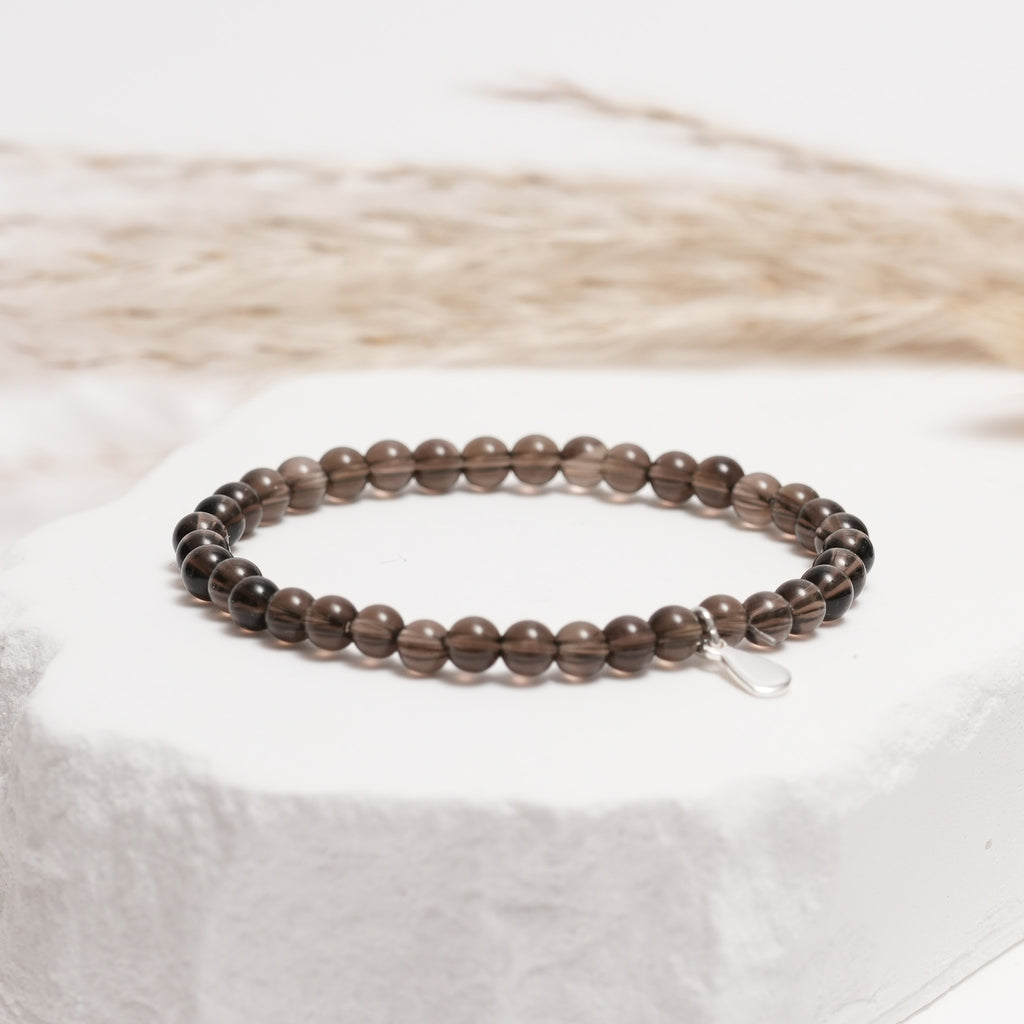 Genuine Smoky Quartz Gemstone Bracelet