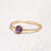 Load image into Gallery viewer, Sterling Silver Amethyst Crystal Ring