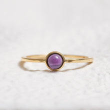 Load image into Gallery viewer, Sterling Silver Amethyst Crystal Ring