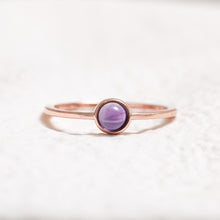 Load image into Gallery viewer, Sterling Silver Amethyst Crystal Ring