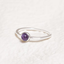 Load image into Gallery viewer, Sterling Silver Amethyst Crystal Ring