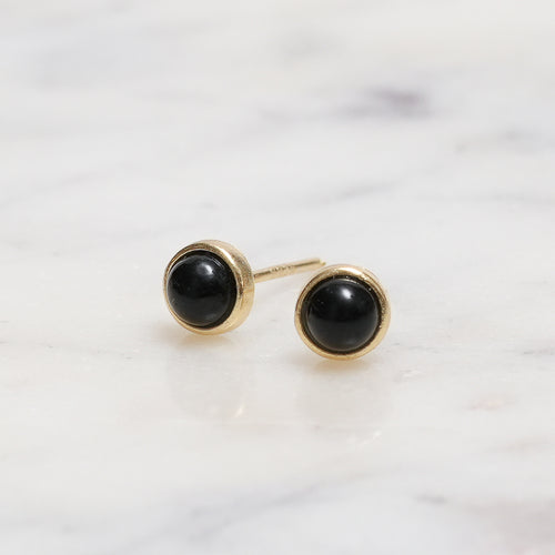 Sterling Silver Black Agate Crystal Earrings