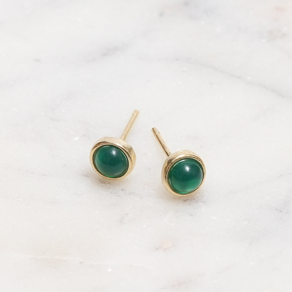 Sterling Silver Chrysoprase Crystal Earrings