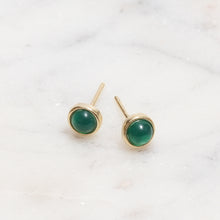 Load image into Gallery viewer, Sterling Silver Chrysoprase Crystal Earrings