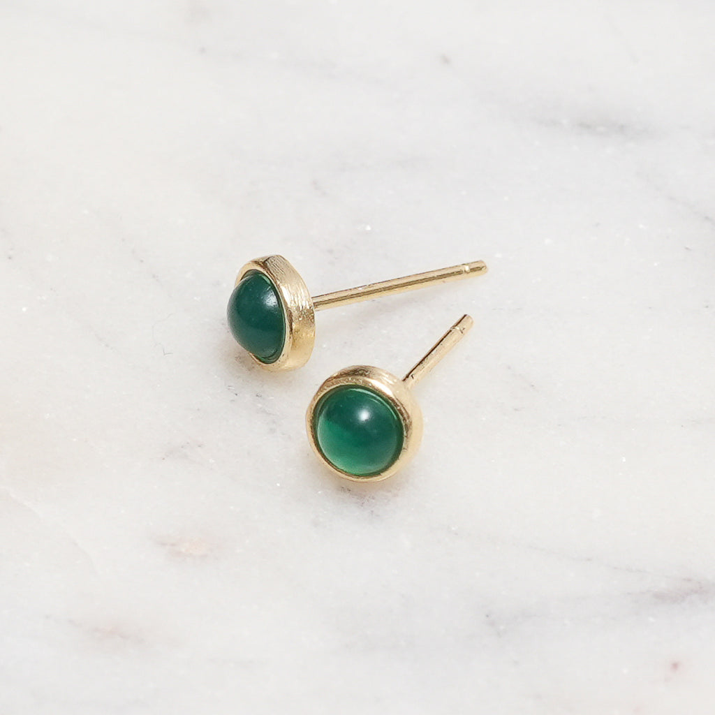 Sterling Silver Chrysoprase Crystal Earrings