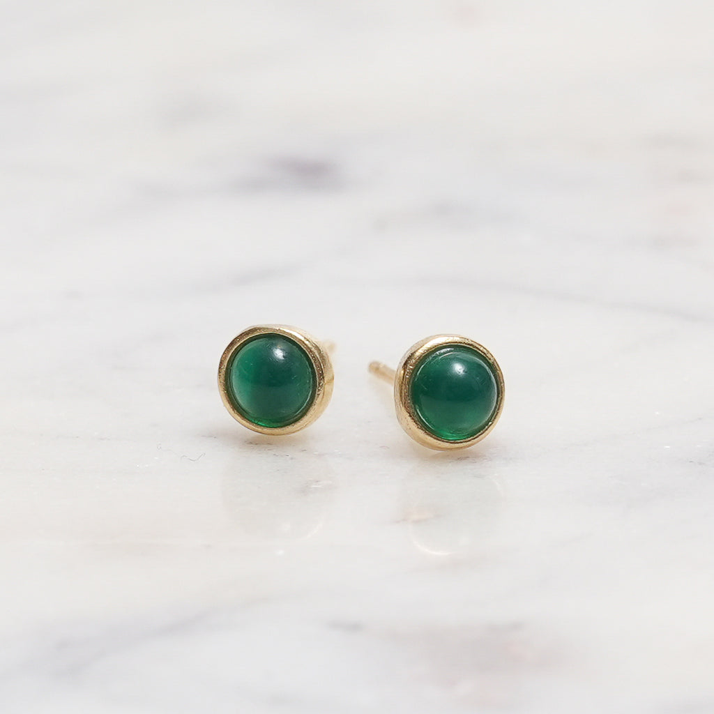 Sterling Silver Chrysoprase Crystal Earrings