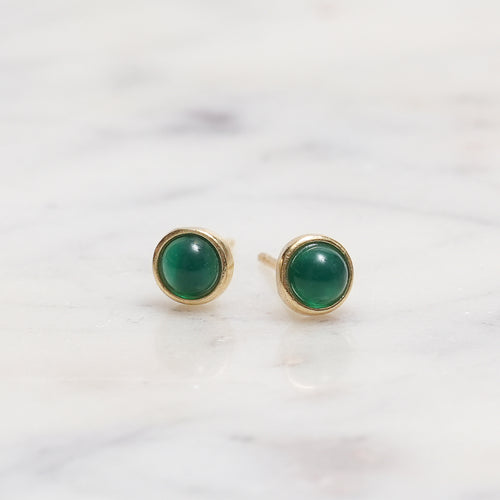 Sterling Silver Chrysoprase Crystal Earrings