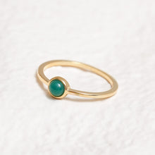 Load image into Gallery viewer, Sterling Silver Chrysoprase Crystal Ring