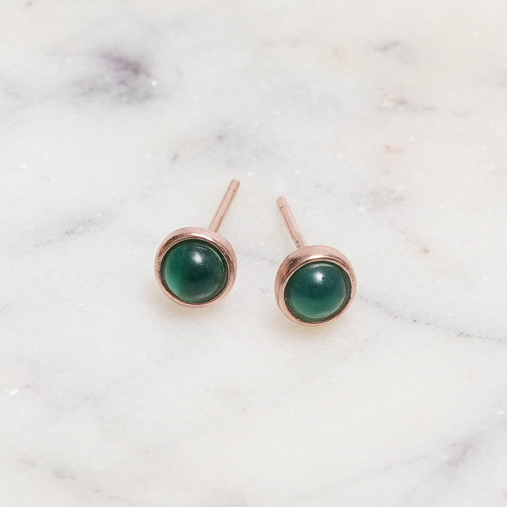 Sterling Silver Chrysoprase Crystal Earrings