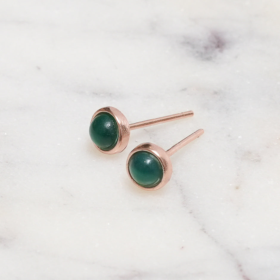 Sterling Silver Chrysoprase Crystal Earrings