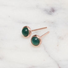 Load image into Gallery viewer, Sterling Silver Chrysoprase Crystal Earrings