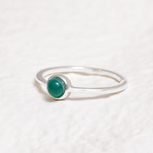 Load image into Gallery viewer, Sterling Silver Chrysoprase Crystal Ring