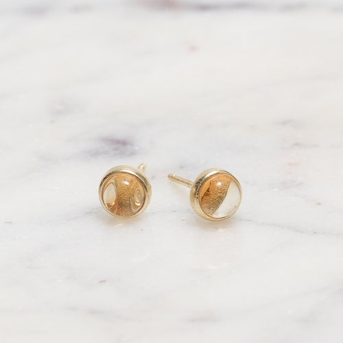 Sterling Silver Citrine Crystal Earrings