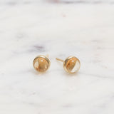 Sterling Silver Citrine Crystal Earrings