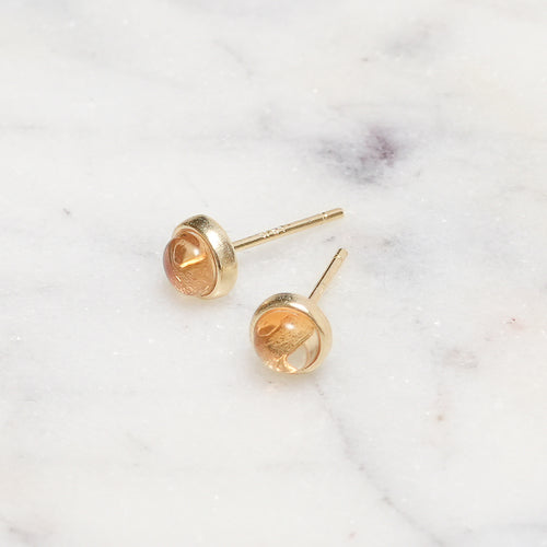 Sterling Silver Citrine Crystal Earrings