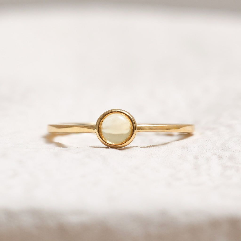 Sterling Silver Citrine Crystal Ring