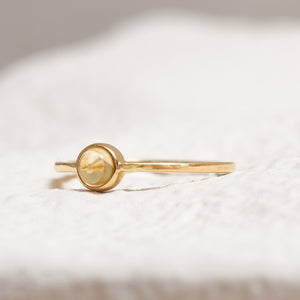 Sterling Silver Citrine Crystal Ring