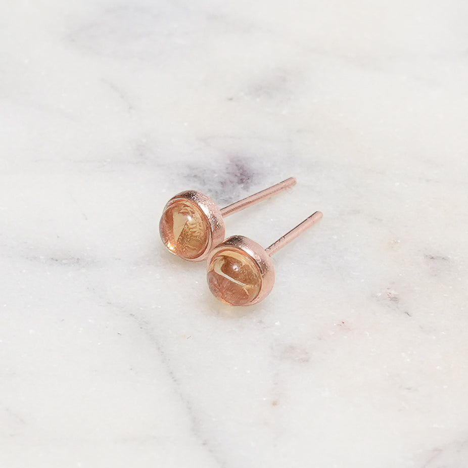 Sterling Silver Citrine Crystal Earrings