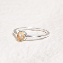 Load image into Gallery viewer, Sterling Silver Citrine Crystal Ring
