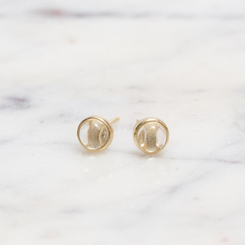 Sterling Silver Clear Quartz Crystal Earrings