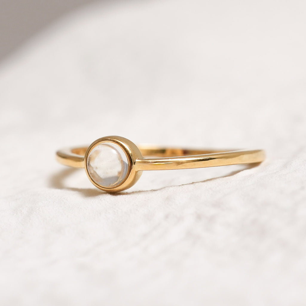 Sterling Silver Clear Quartz Crystal Ring