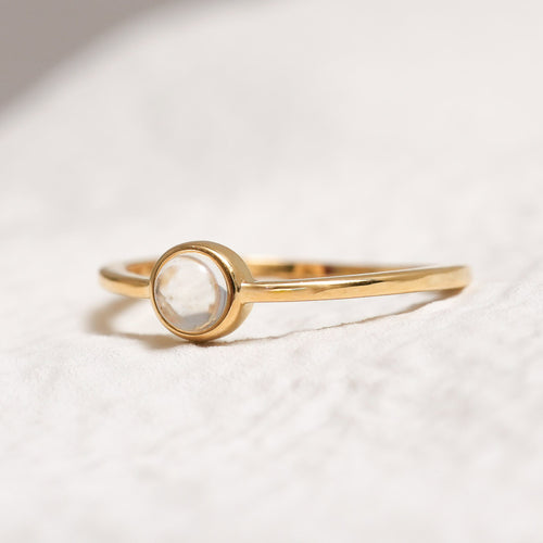 Sterling Silver Clear Quartz Crystal Ring