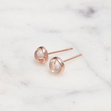 Load image into Gallery viewer, Sterling Silver Clear Quartz Crystal Earrings