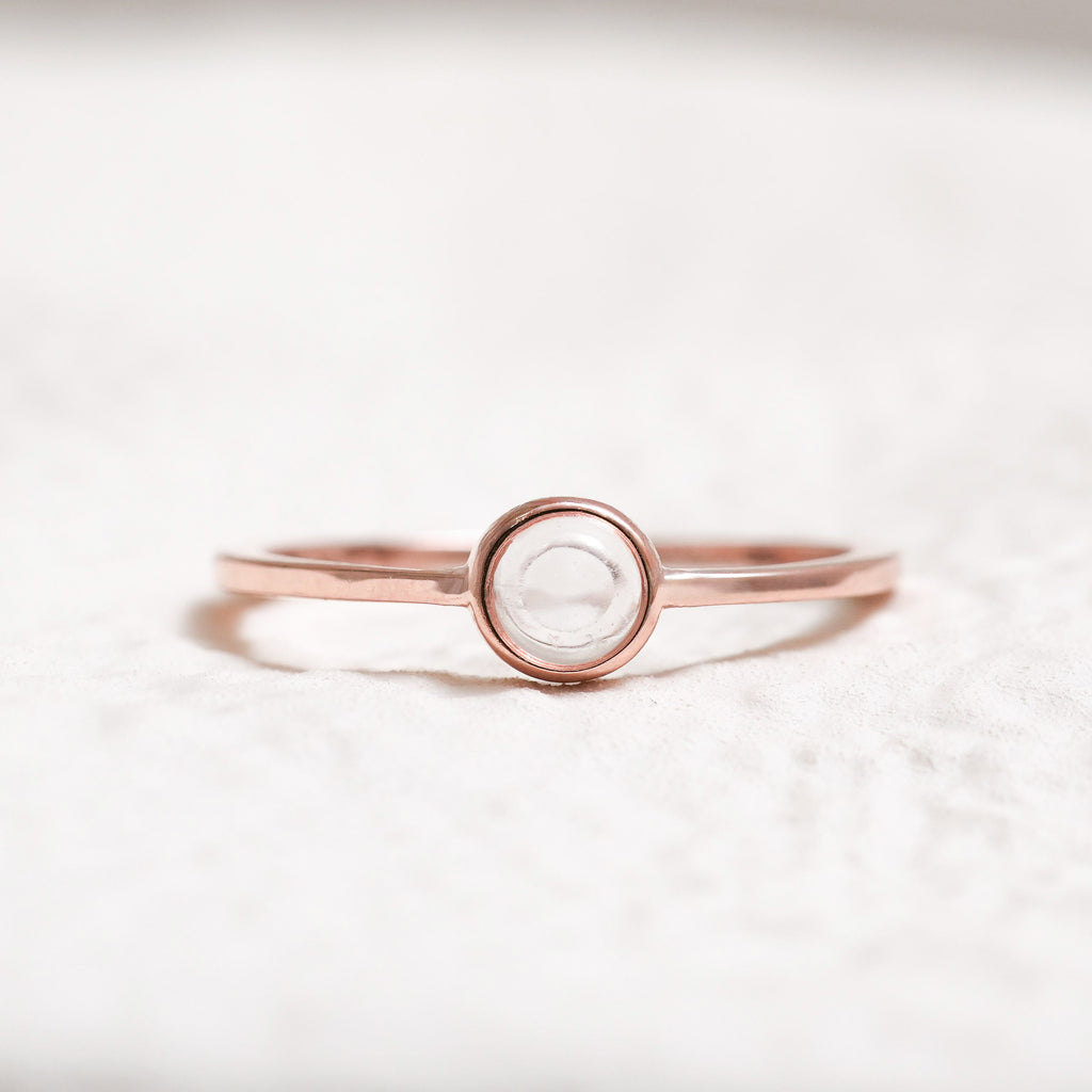 Sterling Silver Clear Quartz Crystal Ring