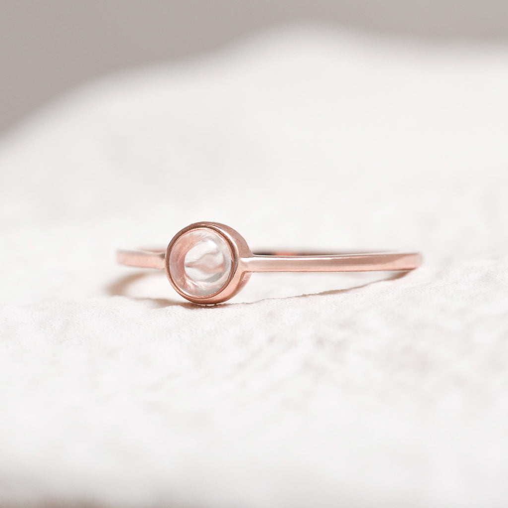 Sterling Silver Clear Quartz Crystal Ring