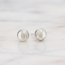 Load image into Gallery viewer, Sterling Silver Clear Quartz Crystal Earrings