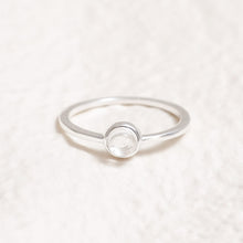 Load image into Gallery viewer, Sterling Silver Clear Quartz Crystal Ring